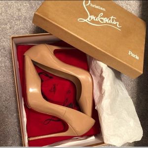 So kate louboutin heels worn once